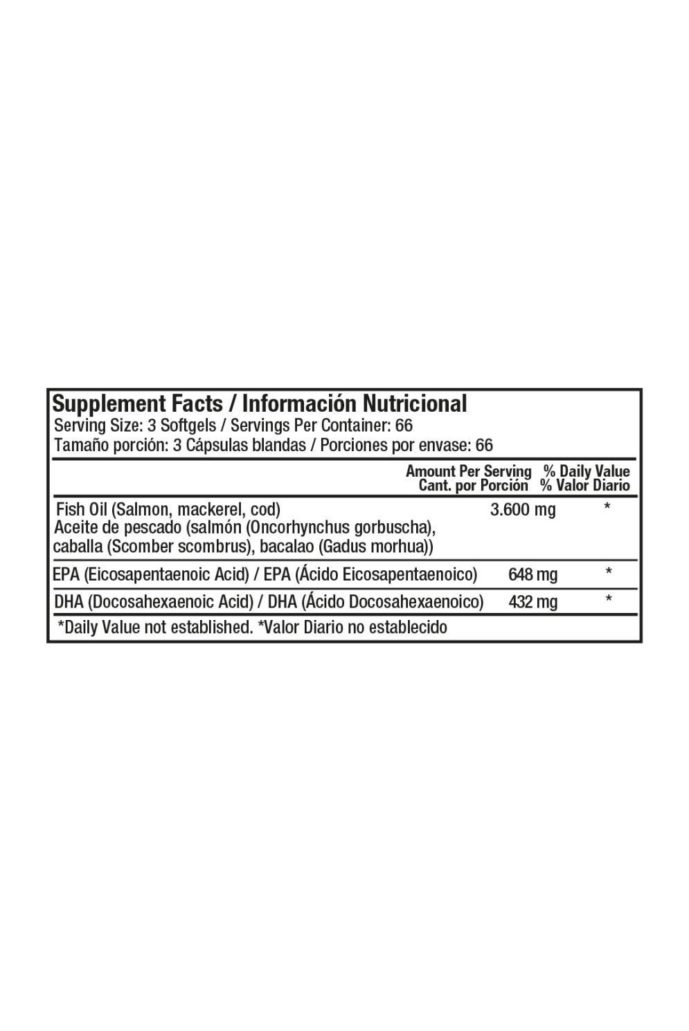 OMEGA 3 1200 MG 200 CAPSULAS - Imagen 2