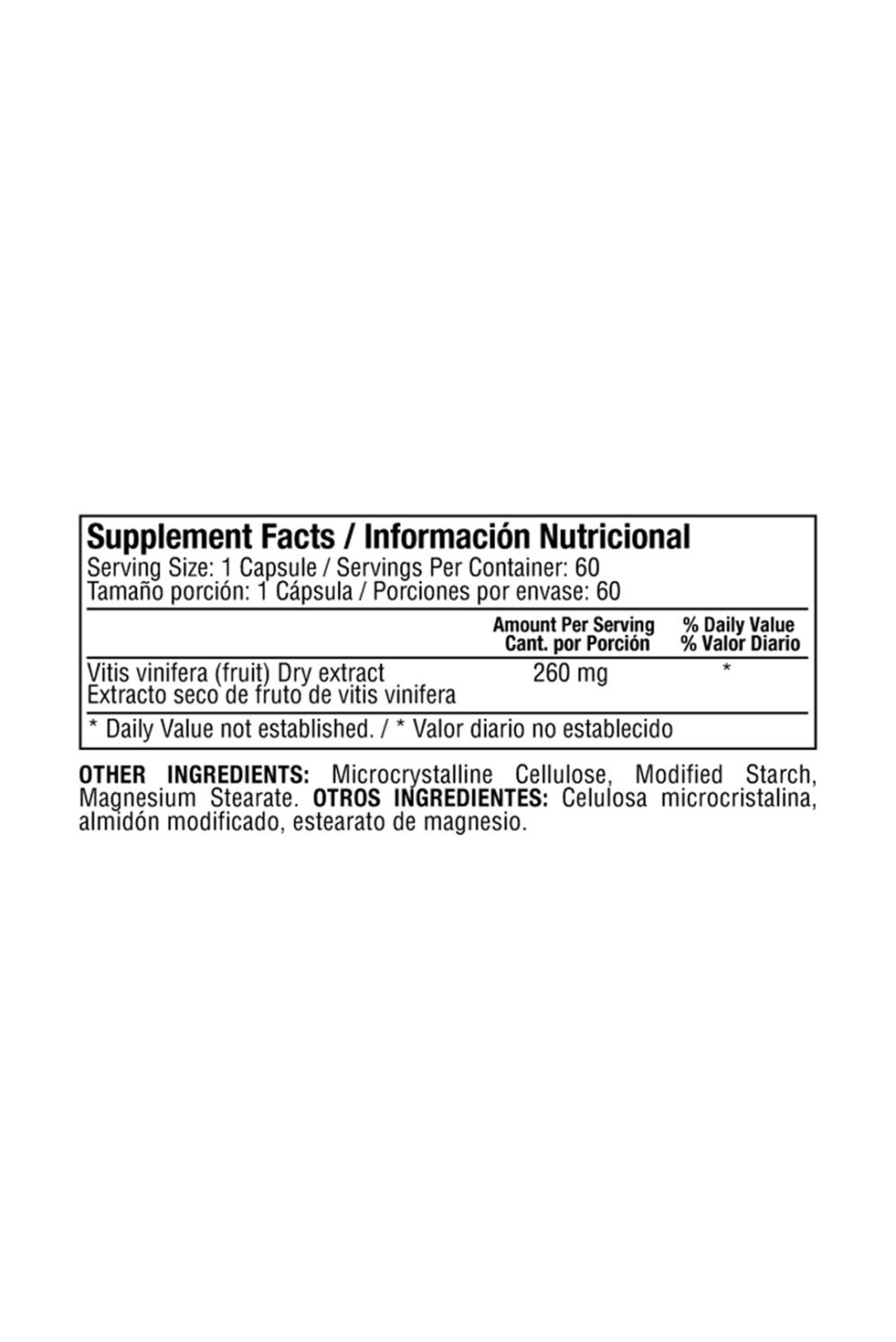 RESWINE CON RESVERATROL 260 MG 60 CAPSULAS - Imagen 2